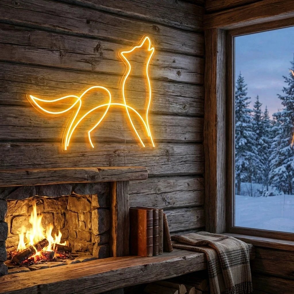 Howling Dog Led Neon Sign Light