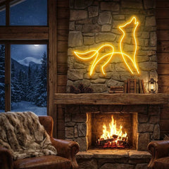 Howling Dog Led Neon Sign Light