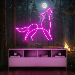 Howling Dog Led Neon Sign Light