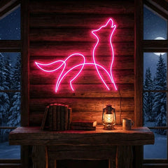 Howling Dog Led Neon Sign Light