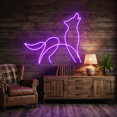 Howling Dog Led Neon Sign Light