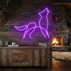 Howling Dog Led Neon Sign Light