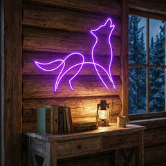 Howling Dog Led Neon Sign Light