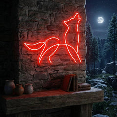 Howling Dog Led Neon Sign Light