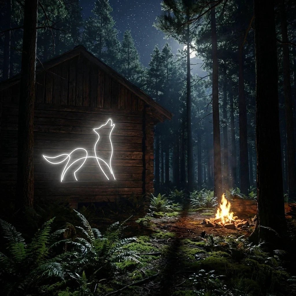 Howling Dog Led Neon Sign Light