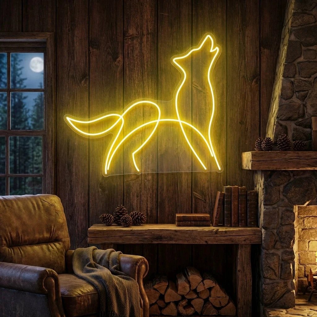 Howling Dog Led Neon Sign Light
