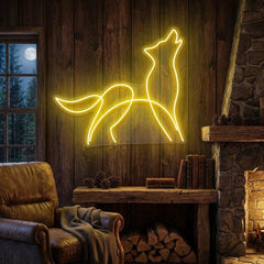 Howling Dog Led Neon Sign Light
