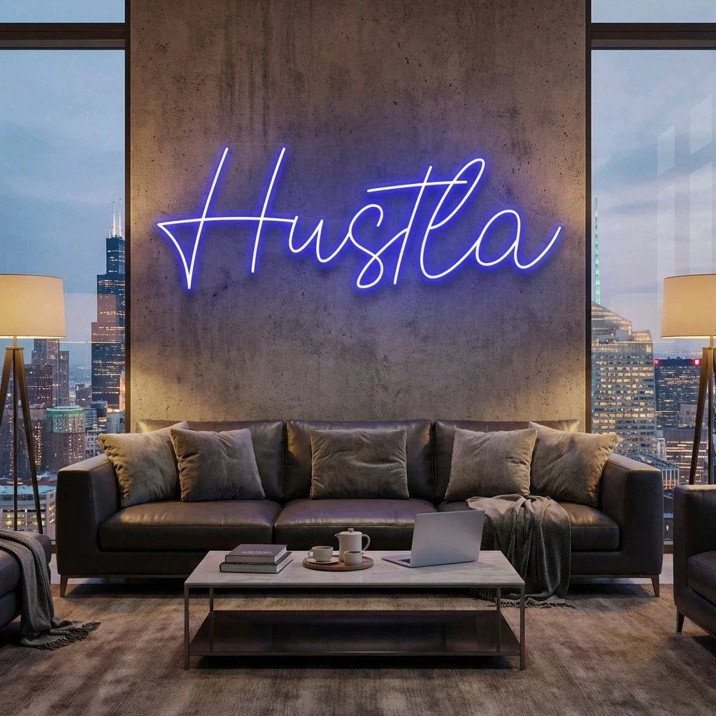 Hustla Led Neon Sign Light