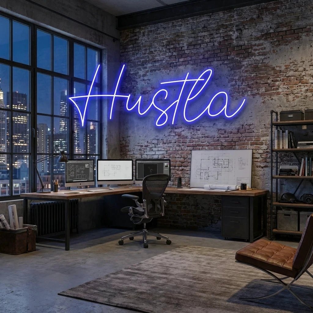 Hustla Led Neon Sign Light