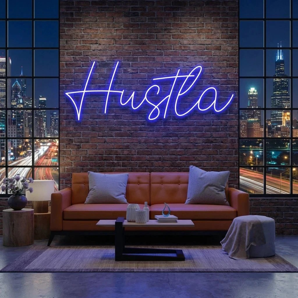 Hustla Led Neon Sign Light