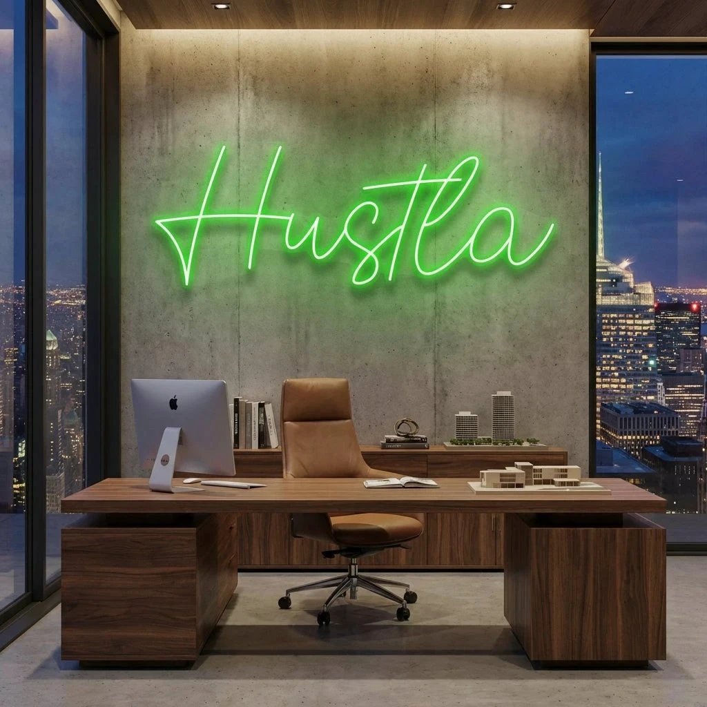 Hustla Led Neon Sign Light