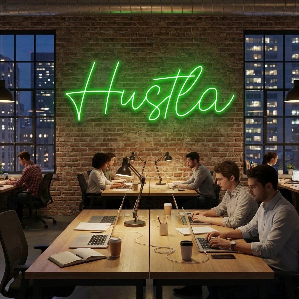 Hustla Led Neon Sign Light