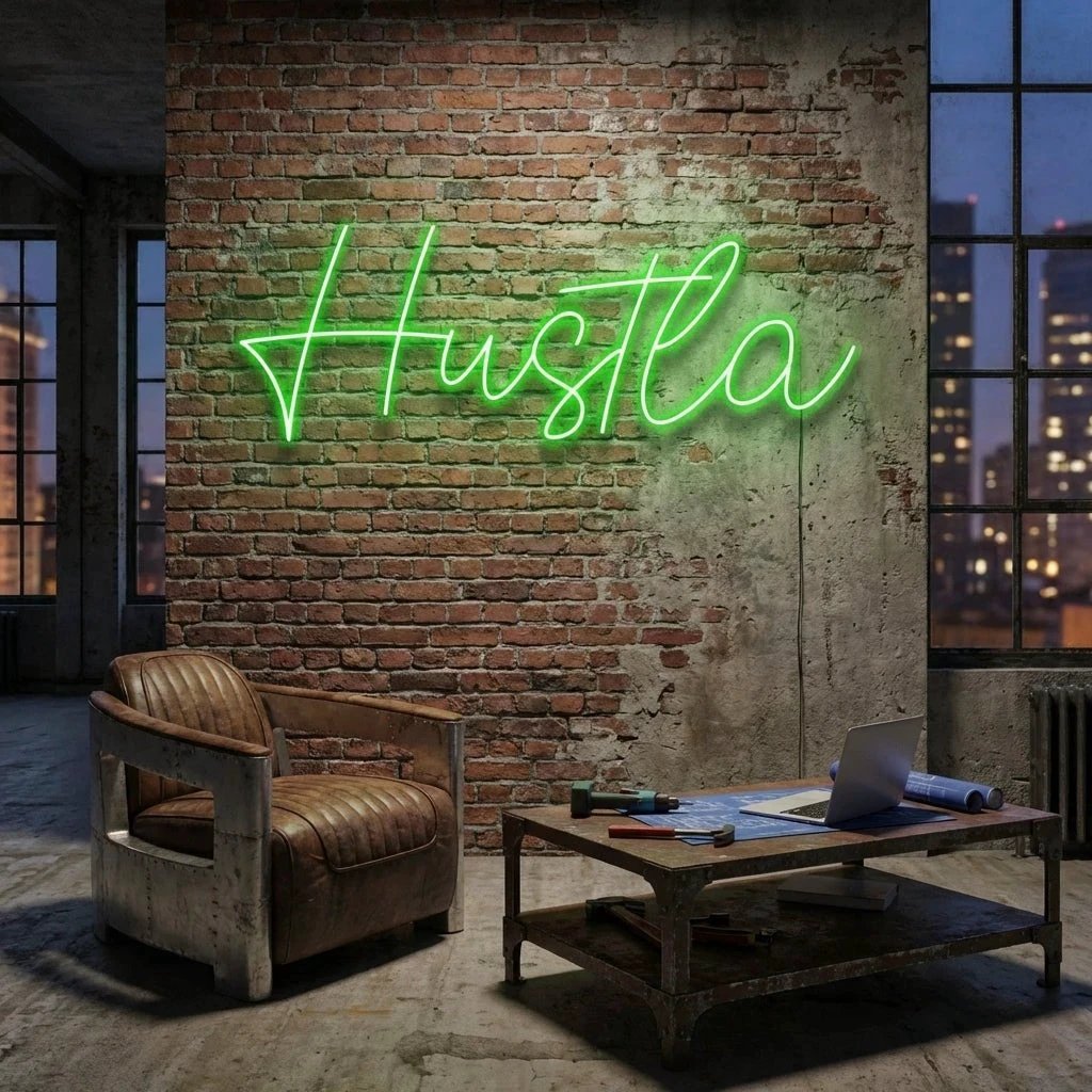 Hustla Led Neon Sign Light