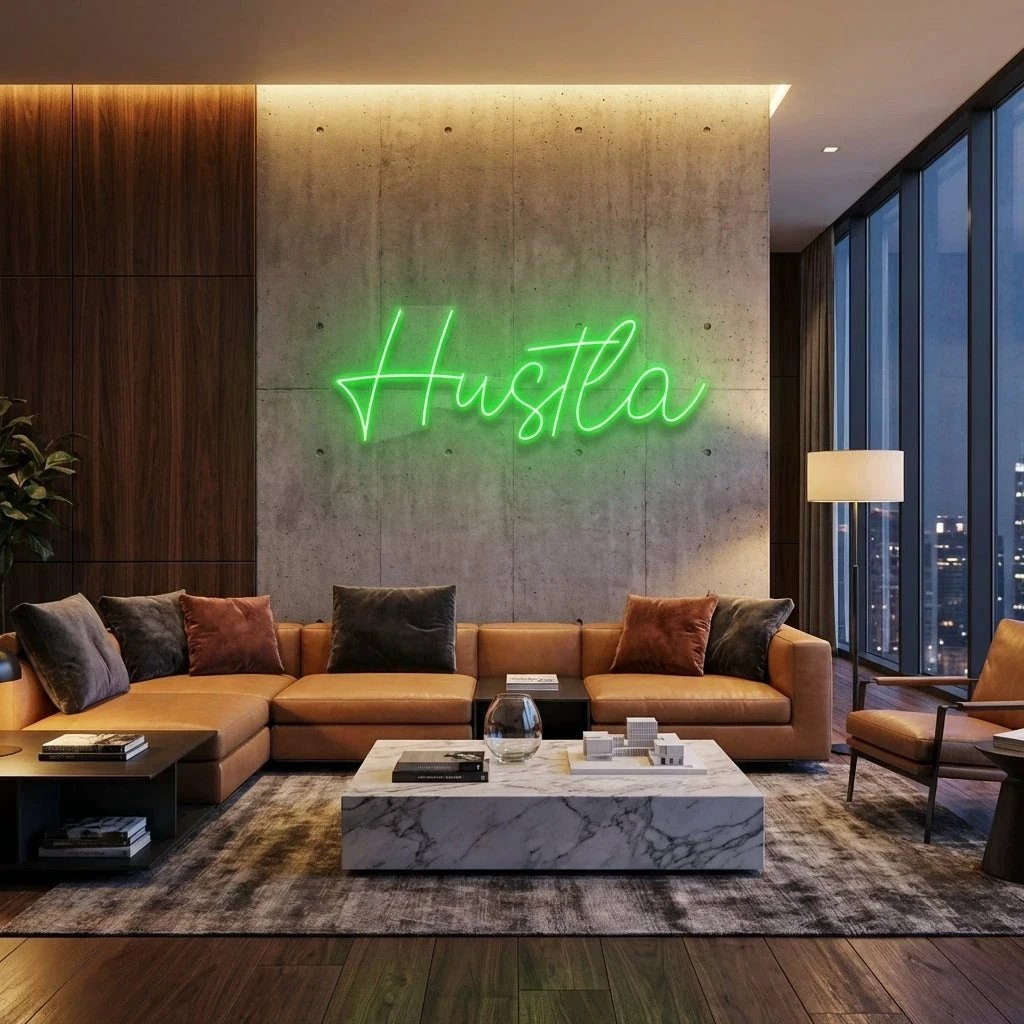 Hustla Led Neon Sign Light