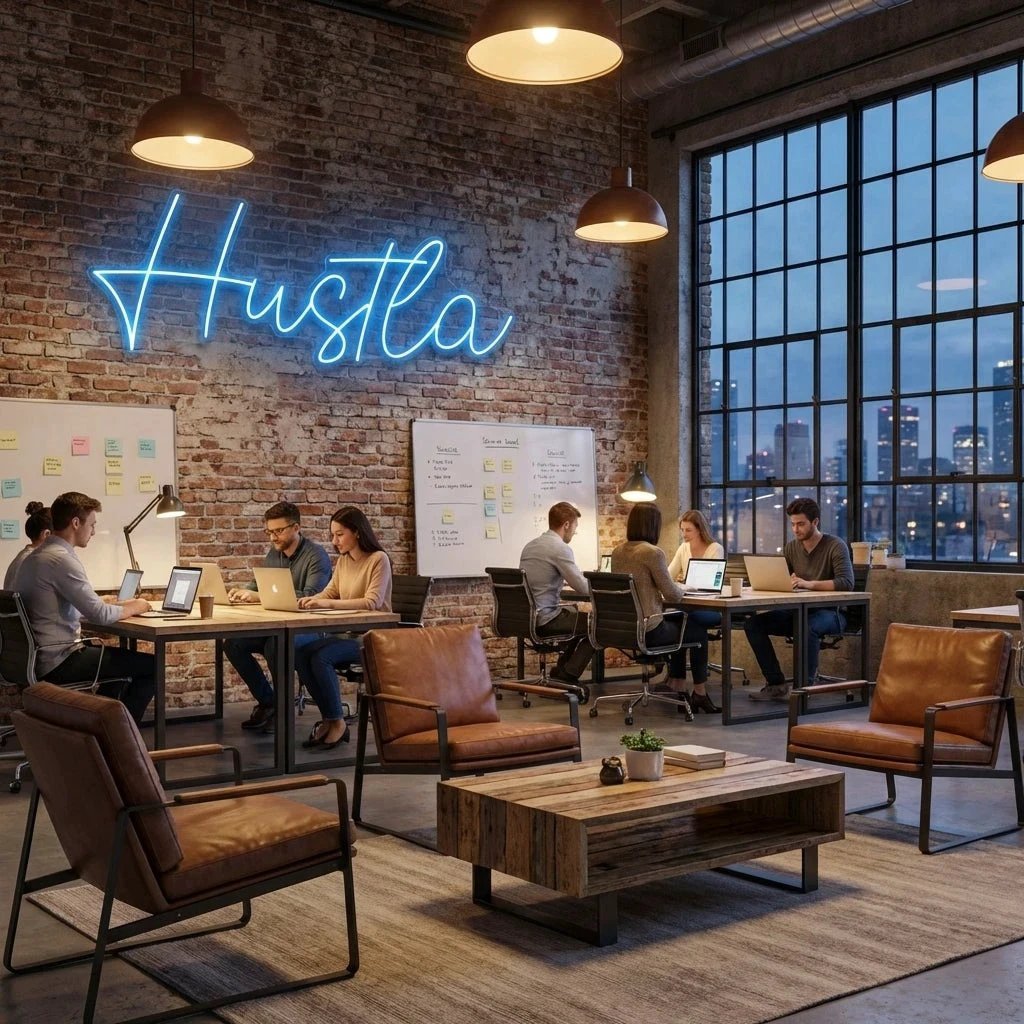Hustla Led Neon Sign Light