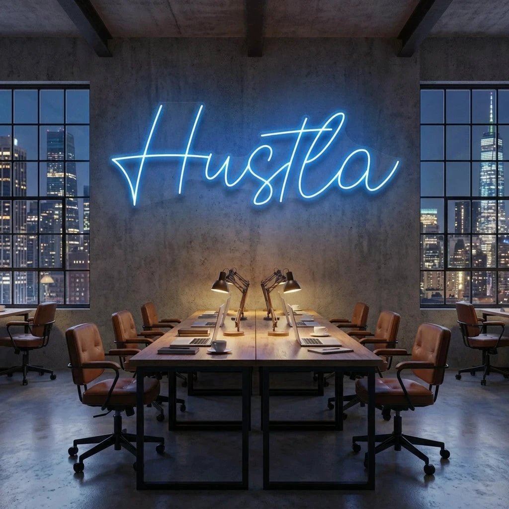 Hustla Led Neon Sign Light