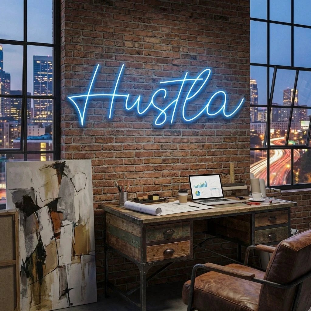 Hustla Led Neon Sign Light