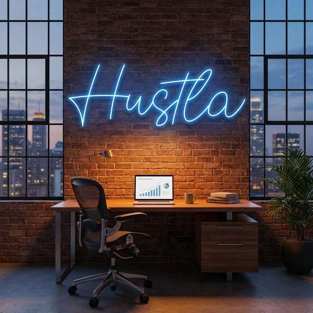 Hustla Led Neon Sign Light