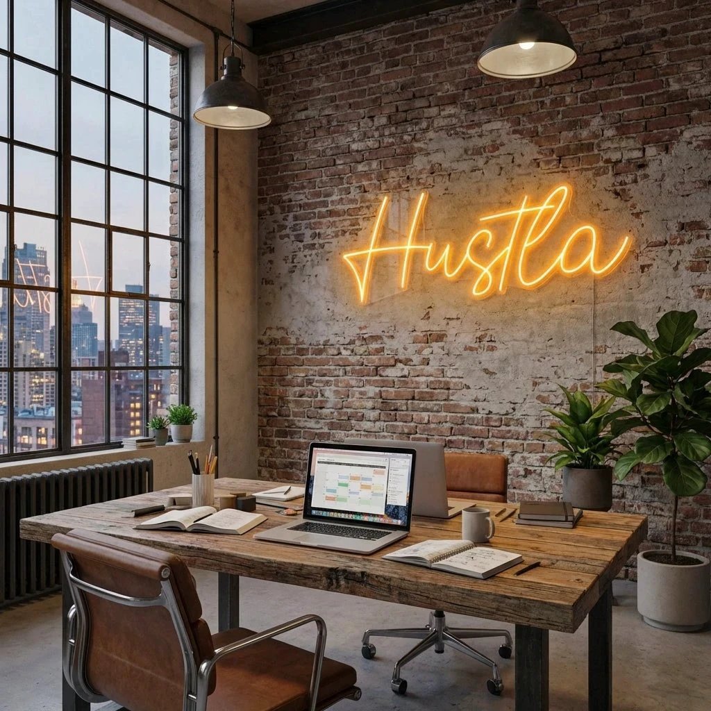 Hustla Led Neon Sign Light