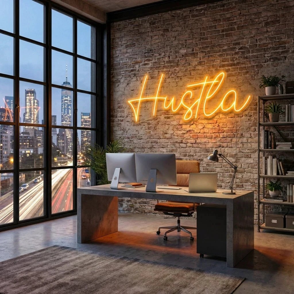Hustla Led Neon Sign Light