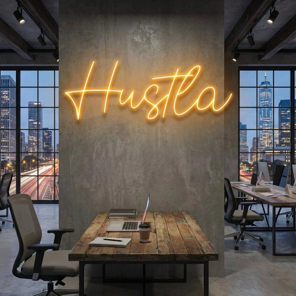 Hustla Led Neon Sign Light