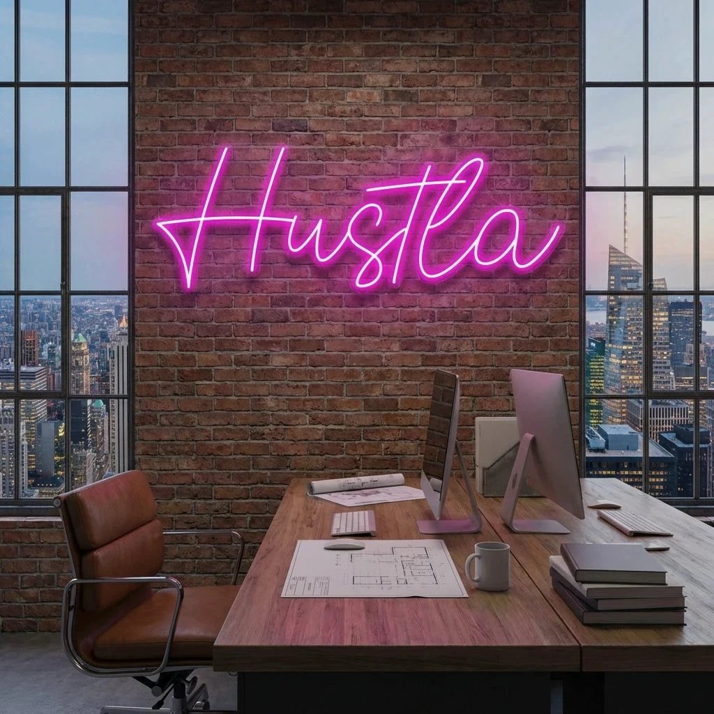 Hustla Led Neon Sign Light