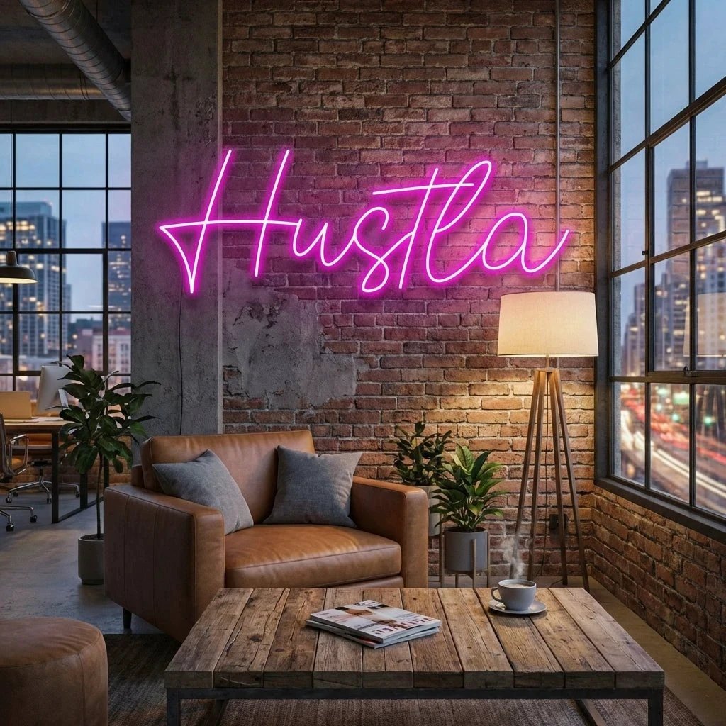 Hustla Led Neon Sign Light