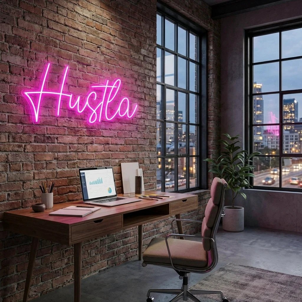 Hustla Led Neon Sign Light