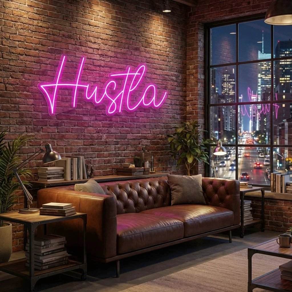 Hustla Led Neon Sign Light