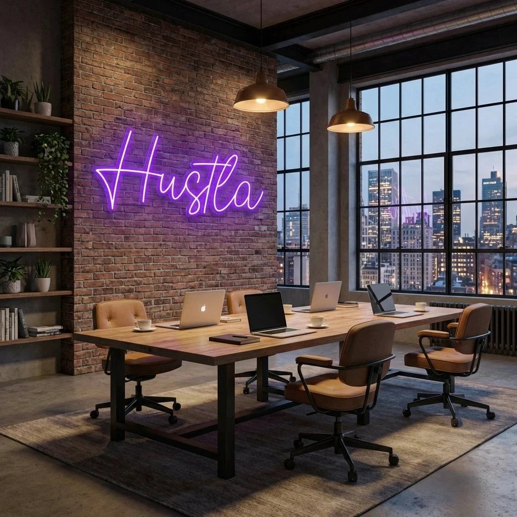 Hustla Led Neon Sign Light