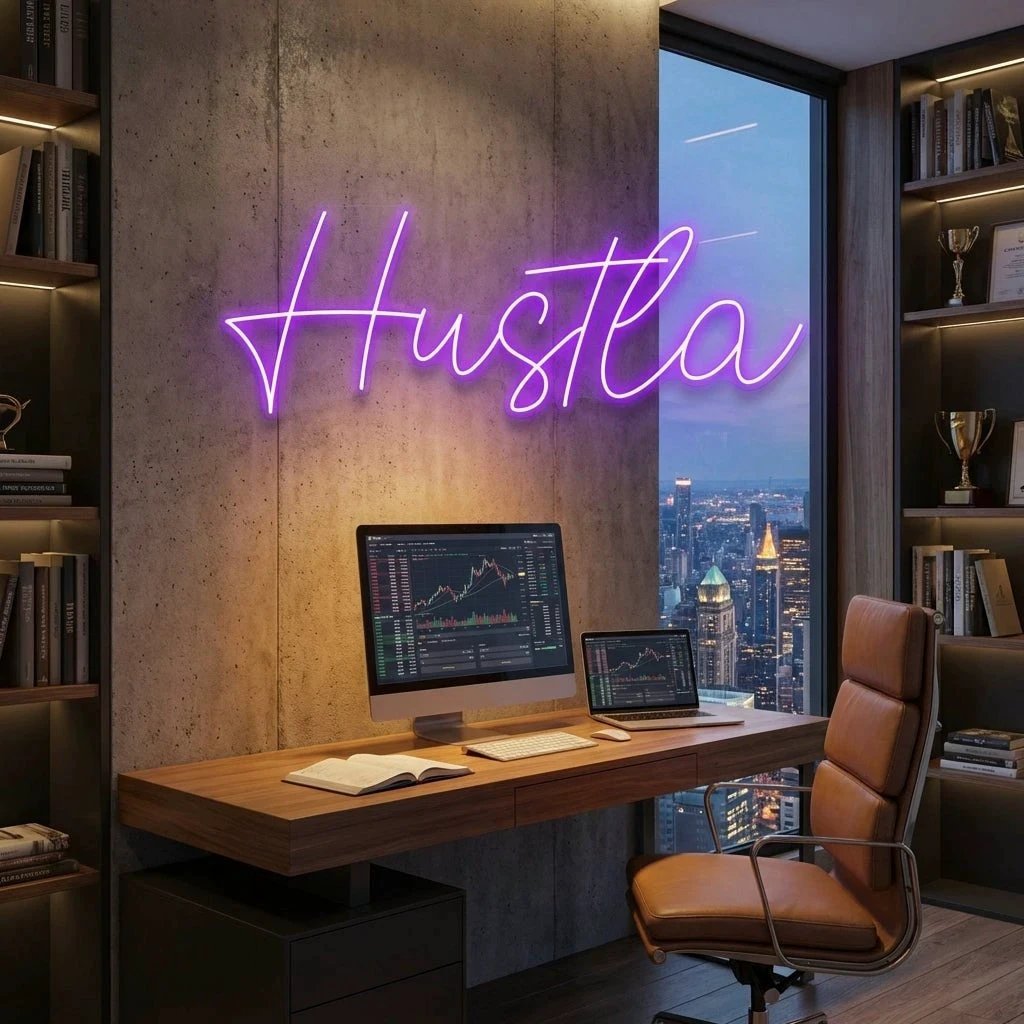 Hustla Led Neon Sign Light