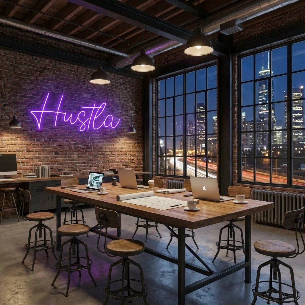 Hustla Led Neon Sign Light