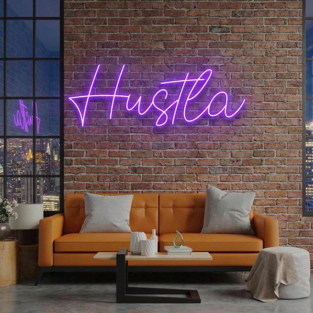 Hustla Led Neon Sign Light