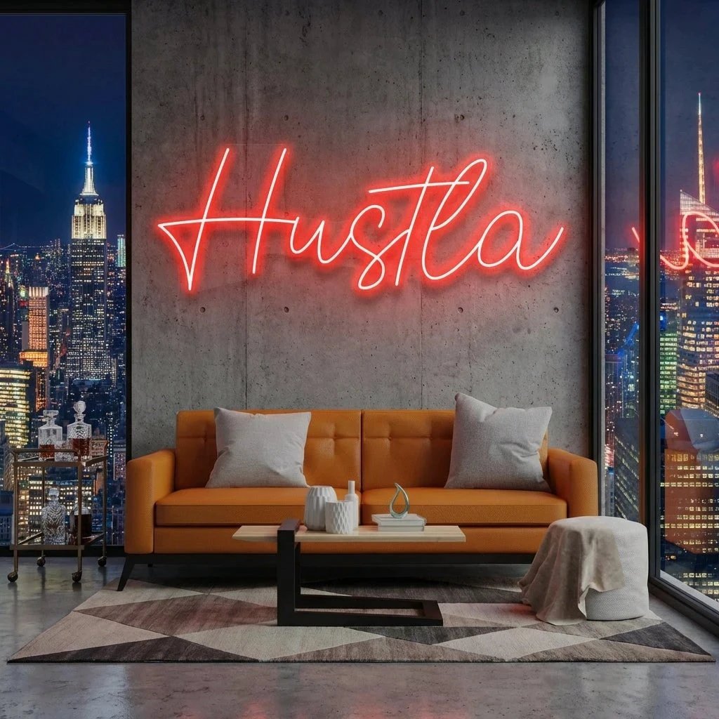 Hustla Led Neon Sign Light