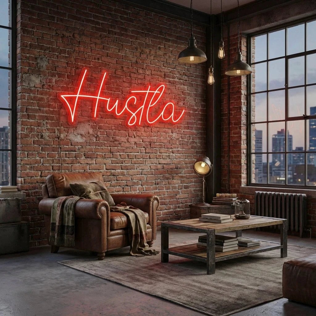 Hustla Led Neon Sign Light