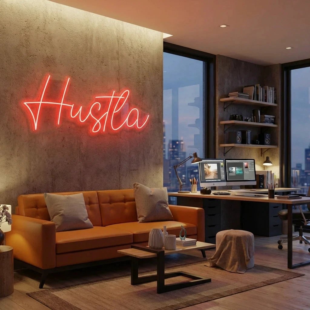 Hustla Led Neon Sign Light
