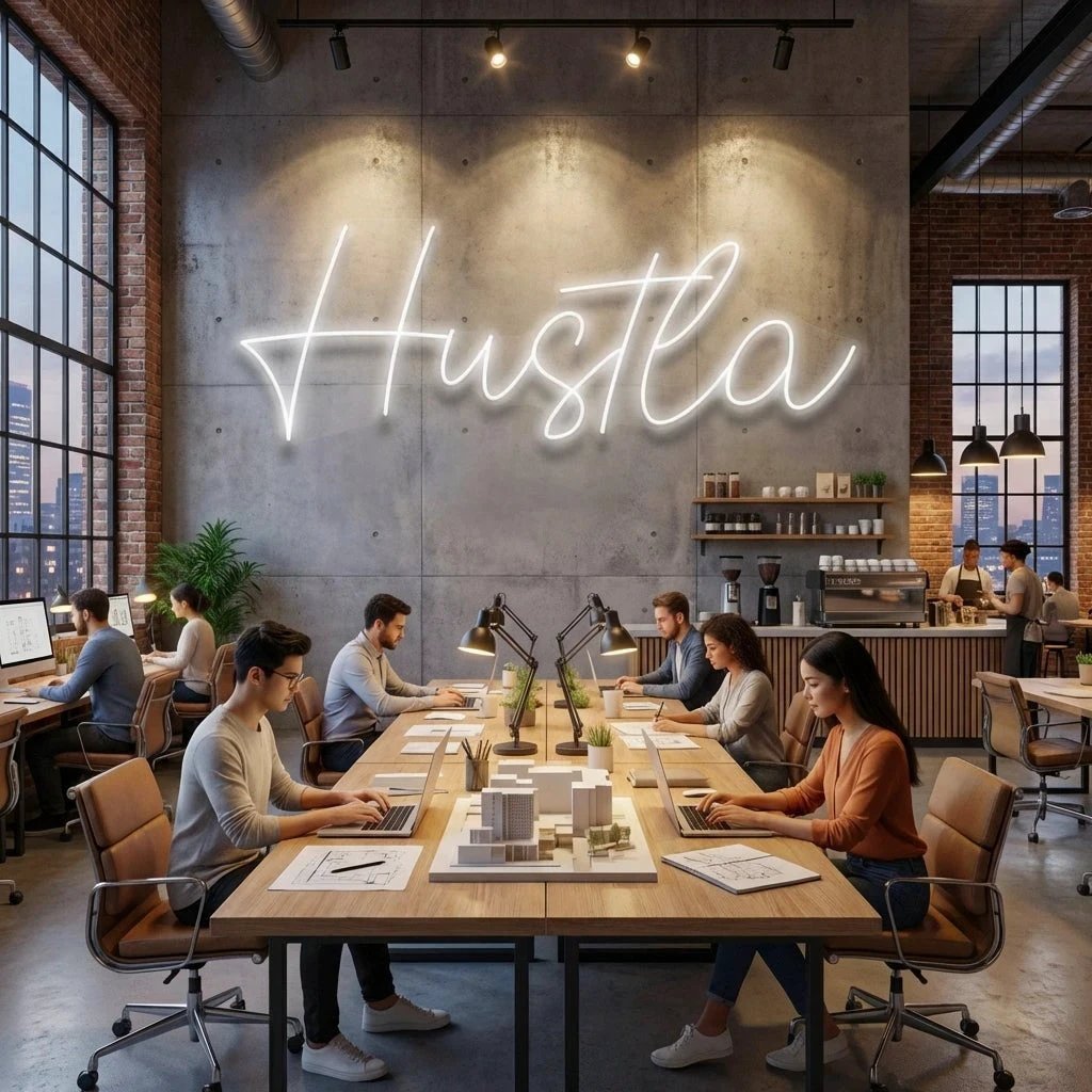 Hustla Led Neon Sign Light