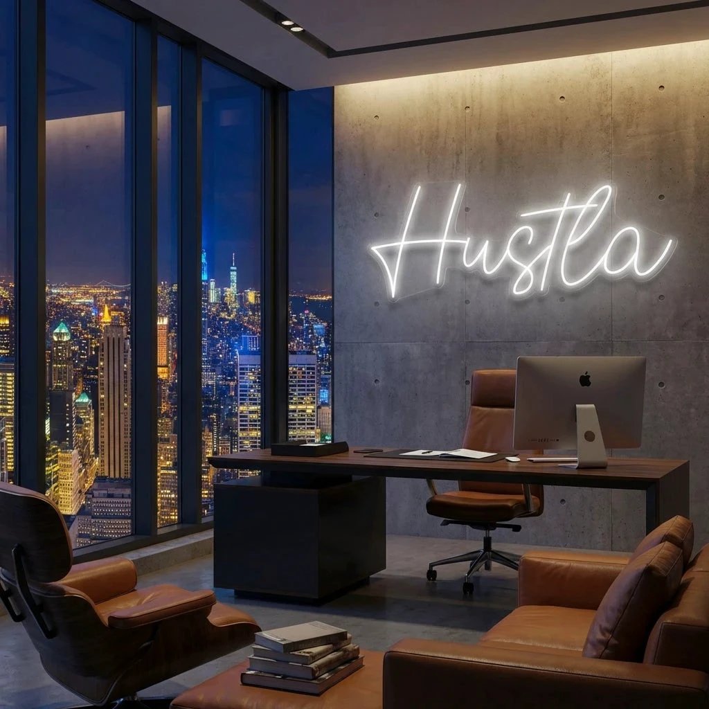 Hustla Led Neon Sign Light
