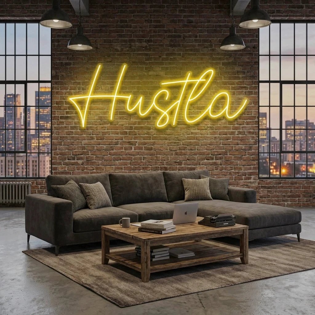 Hustla Led Neon Sign Light