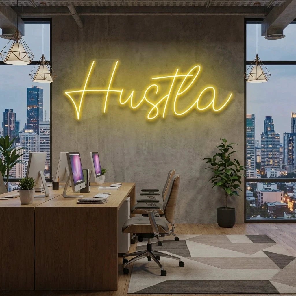 Hustla Led Neon Sign Light