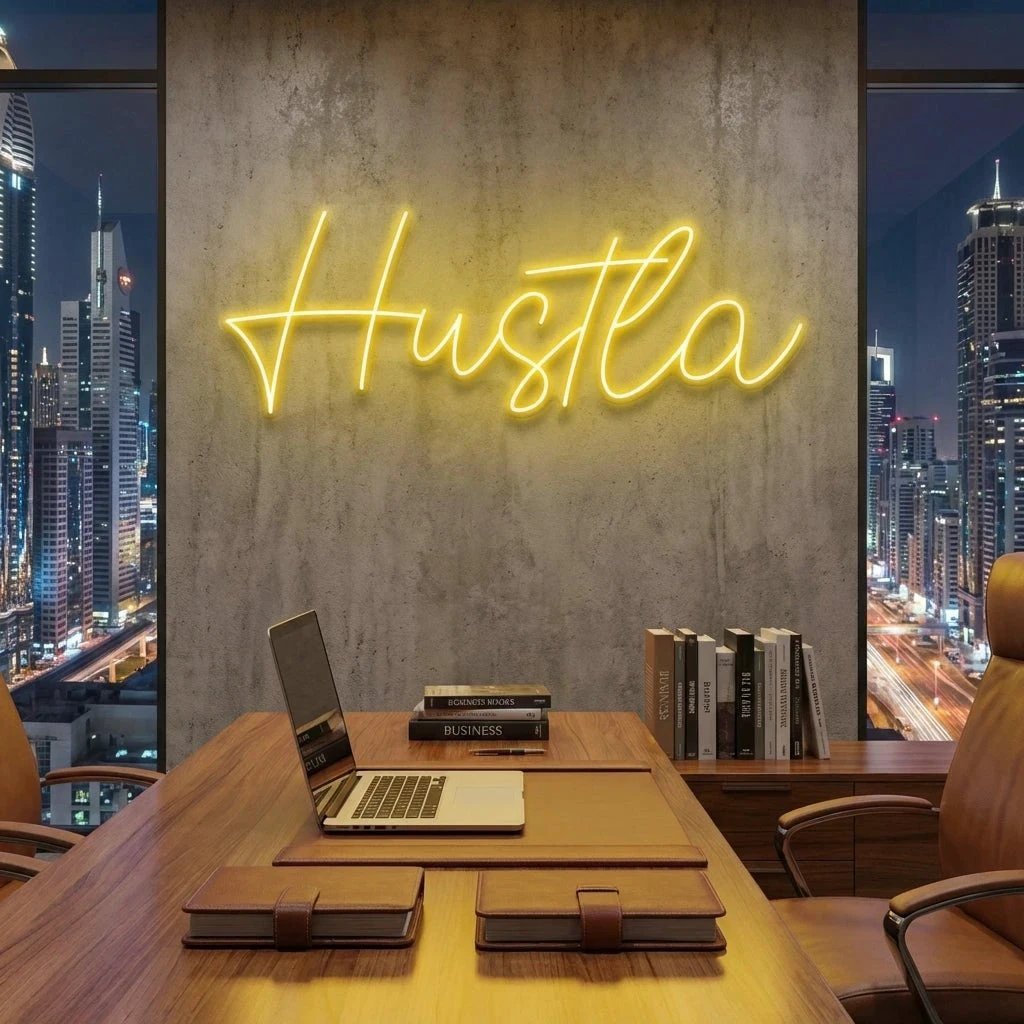 Hustla Led Neon Sign Light