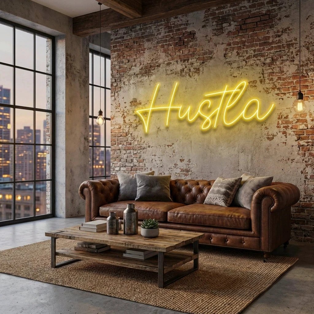 Hustla Led Neon Sign Light