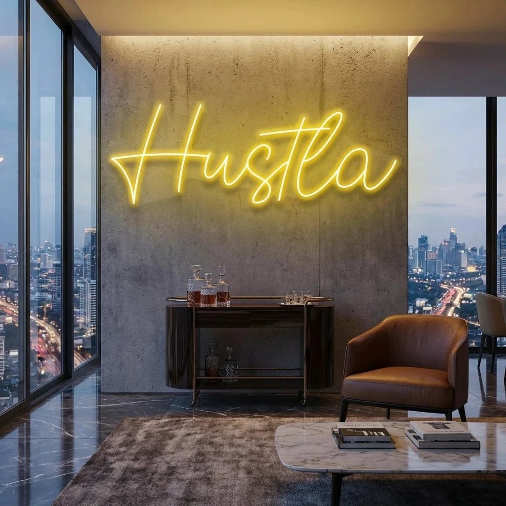 Hustla Led Neon Sign Light
