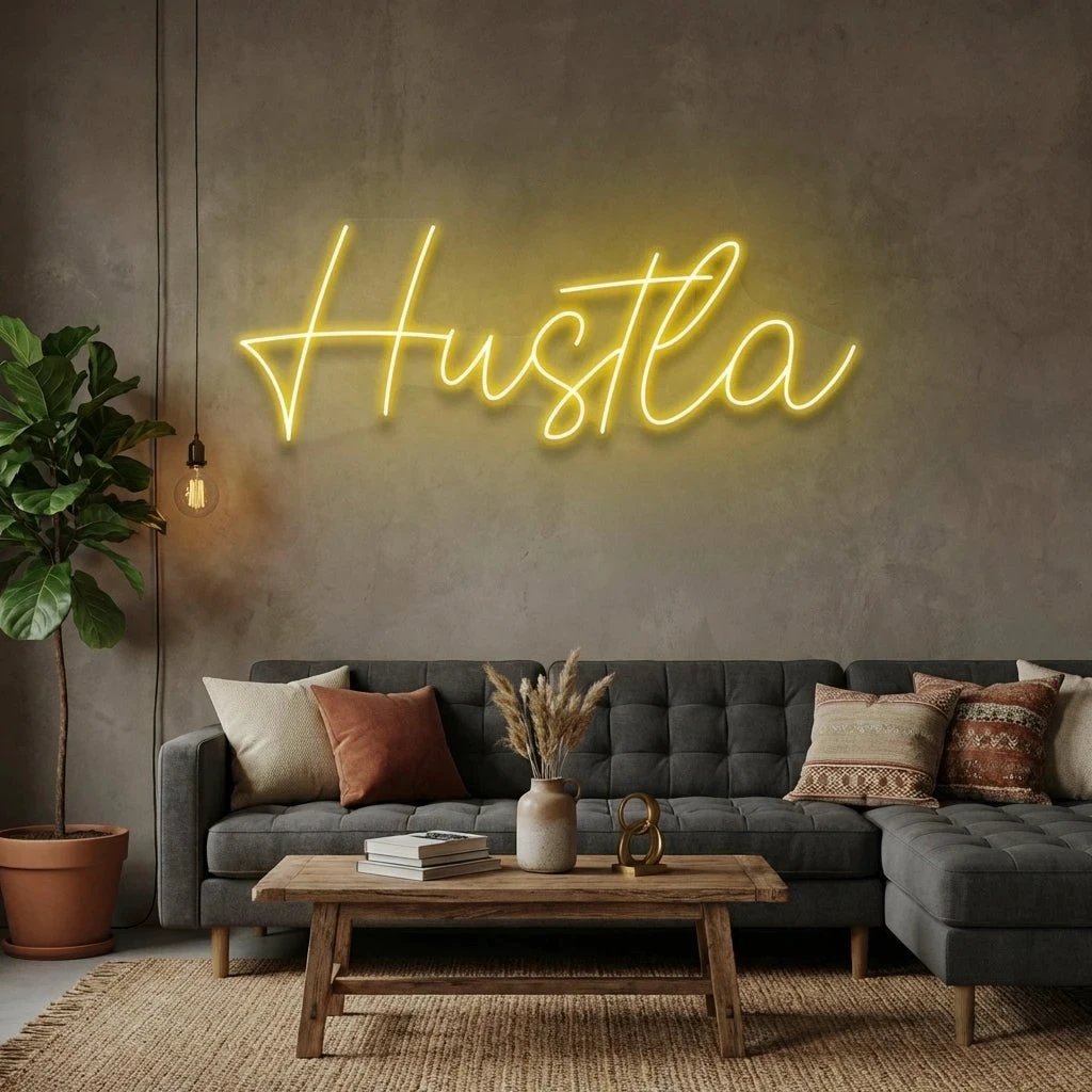 Hustla Led Neon Sign Light