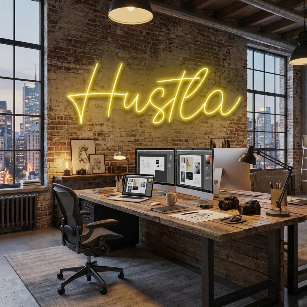 Hustla Led Neon Sign Light