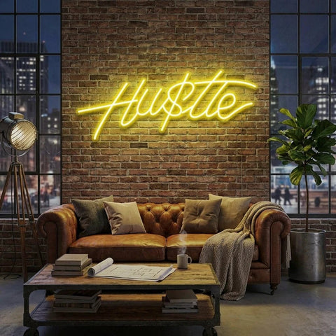 Hustle Led Neon Sign Light