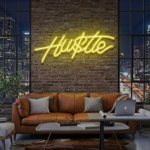 Hustle Led Neon Sign Light