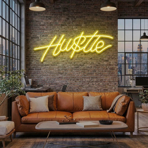 Hustle Led Neon Sign Light