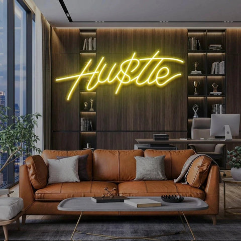 Hustle Led Neon Sign Light