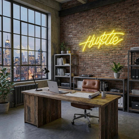 Hustle Led Neon Sign Light